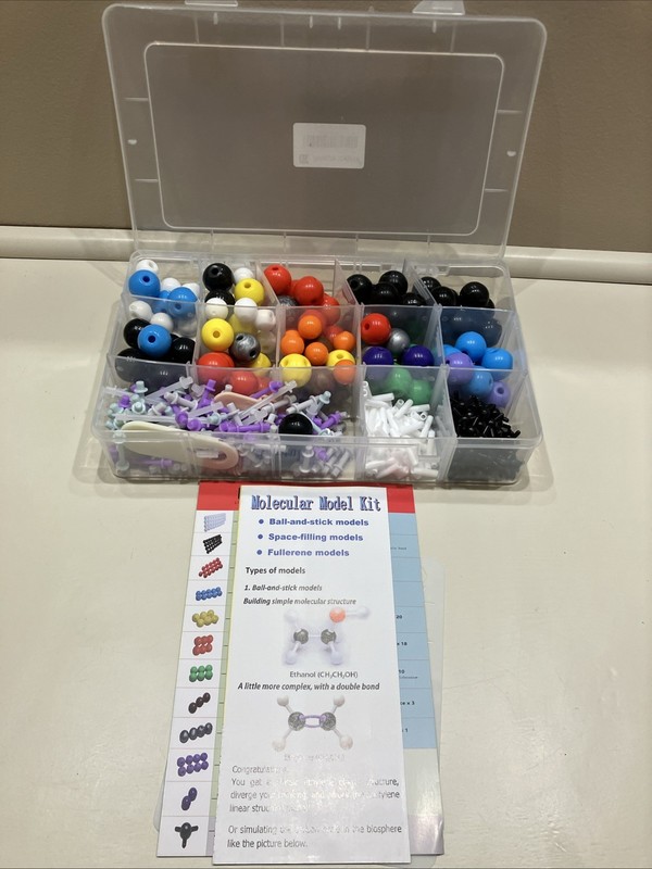 Chemistry Molecular Model Kit (444 Pieces), Student or Teacher Set for Organic a