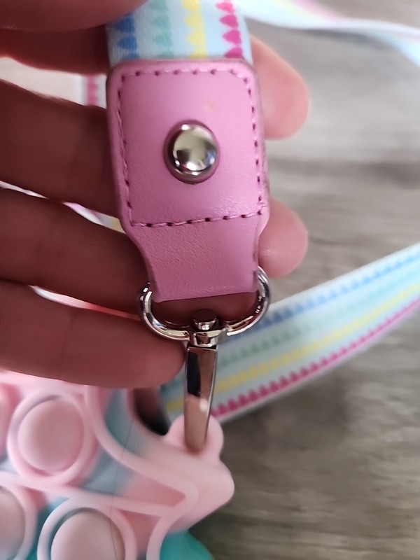 Cat & Jack Unicorn Fidget Purse Pop It Shoulder Bag Ombre Rainbow gallery
