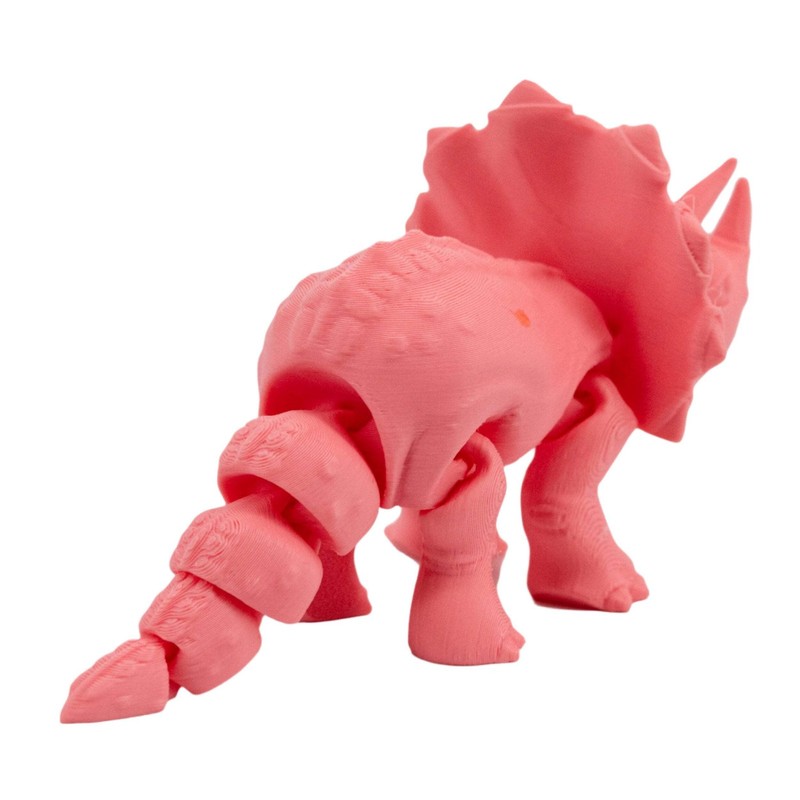 3D Printed Articulated Flexible Triceratops Dinosaur | Multiple Colors | Black S gallery
