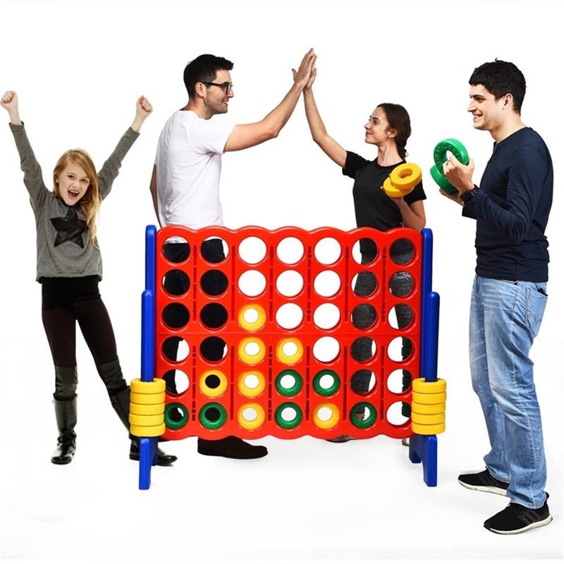 Pemberly Row 4-to-Score 4 in A Row Giant Game Set Kids Adults Fun Red Plastic gallery