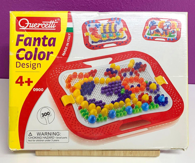 QUERCETTI FANTACOLOR DESIGN 420+ pegs toy 4+ years yellow red orange blue green