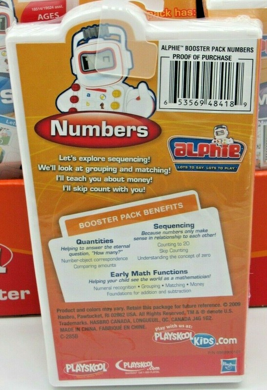 Case Hasbro Playskool Alphie Booster Pack 3 Titles 10 Pcs Numbers Letters Sounds gallery
