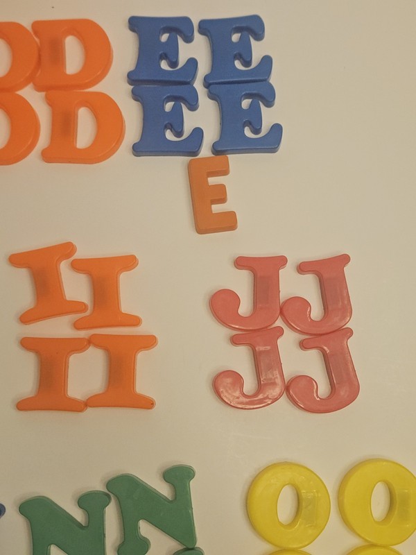 Vintage Plastic Letters Magnetic Alphabet Lot of 111 Assorted Letters gallery