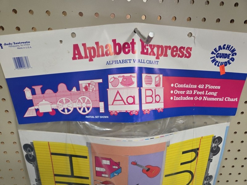 Vintage Alphabet Express Wall Chart By Judy/Instructo gallery