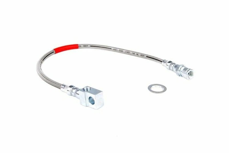 Rough Country Rear Stainless Brake Line for 71-87 GMC C15/K15 | 4-6″ – 89335S
