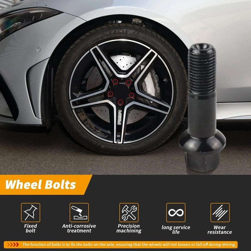 22pcs M14 X 1.5 Wheel Lug Bolts Nuts Kit 2005-2023 for Benz W166 GLE 320 GLE ... gallery