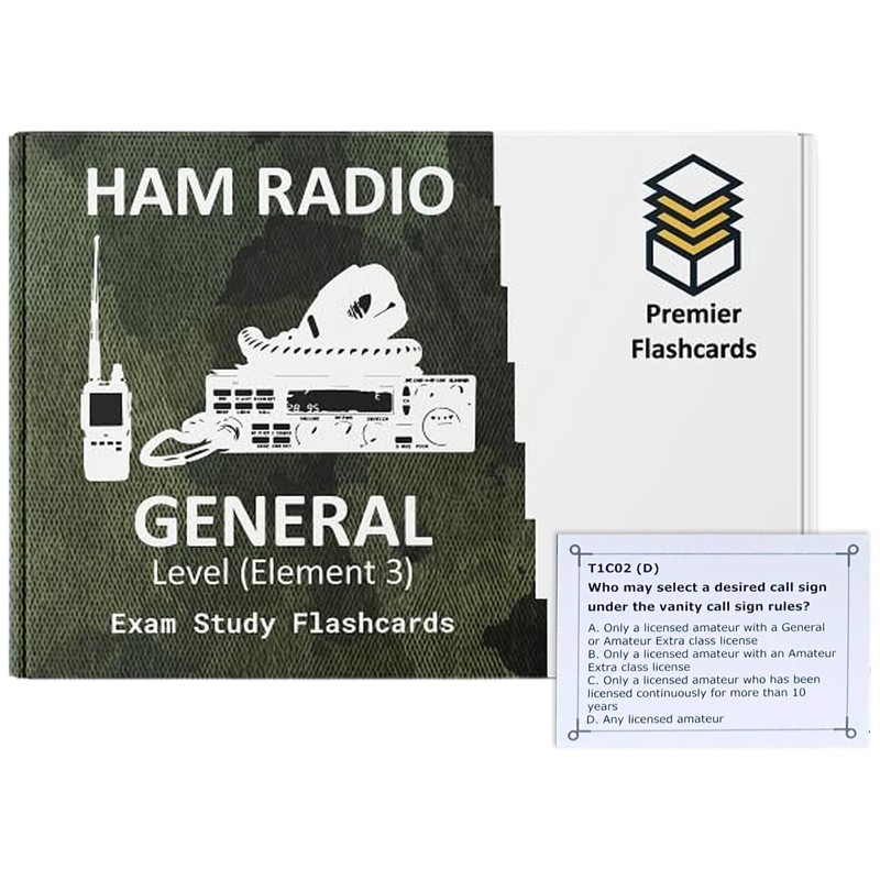 Premier Flashcards- ARRL Ham Radio General License Study Flashcards | Every Q...