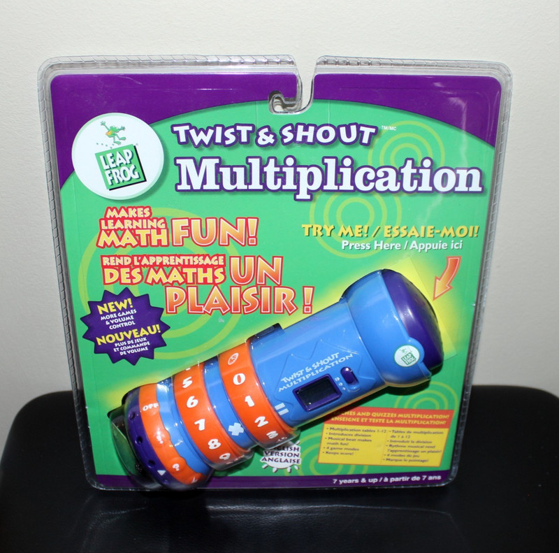2001 Leapfrog Twist & Shout Multiplication Math Electronic Talking Learning Toy