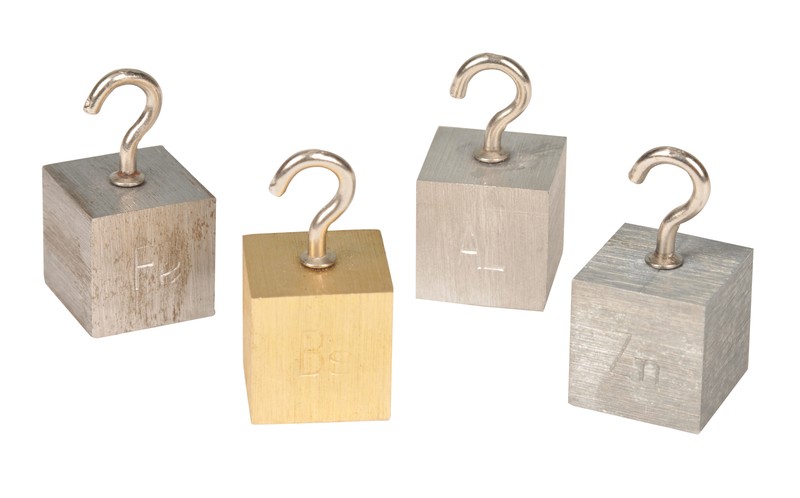 Eisco Labs Specific Gravity Cubes with Hooks (Set of 4)