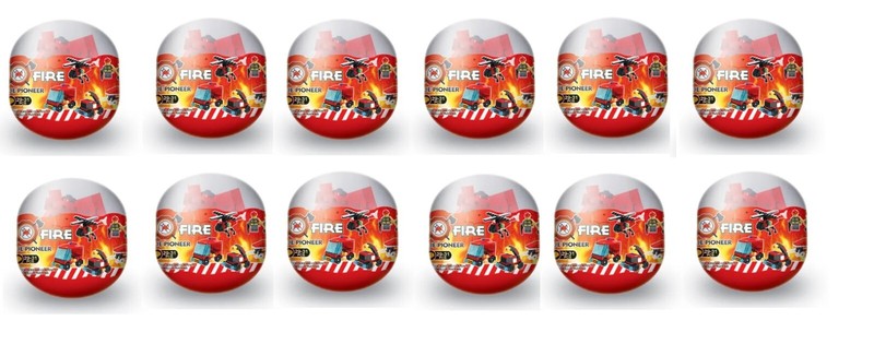 Blocks World City Fire- Rescue Pioneer Building Block One Set of 12 Capsules