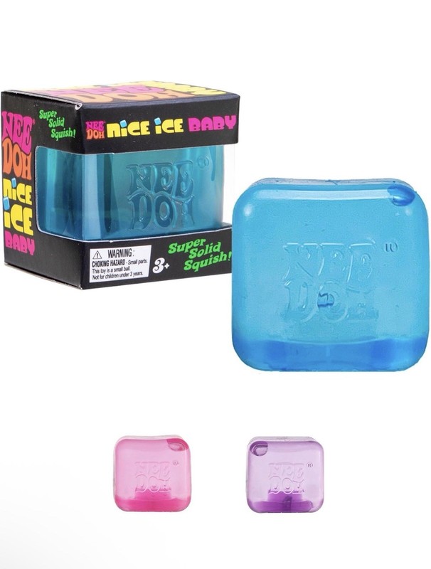 Needoh Nice Ice Baby Sensory Squeeze Toy Super Solid Squish 1.25 Free Shipping