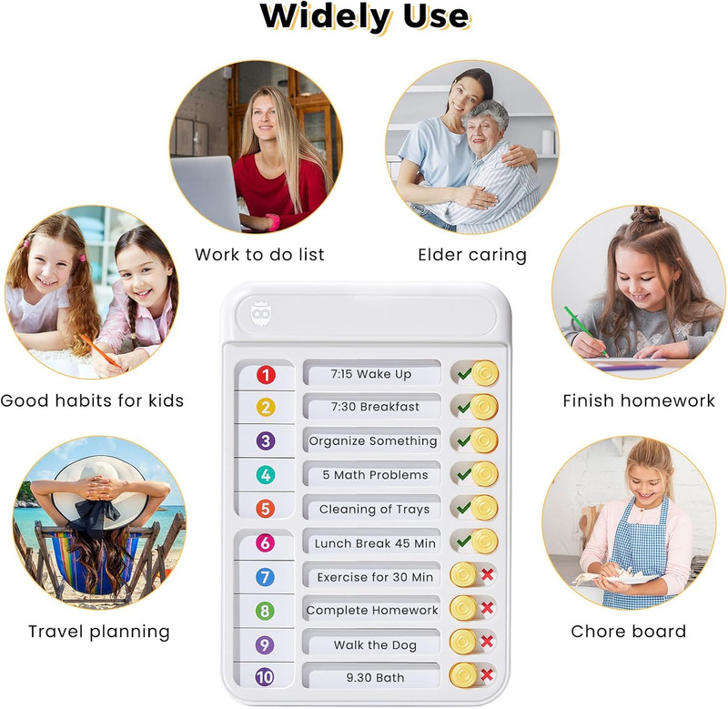 Chores Chart for Kids to Do List Checklist Chore Board ADHD Tools Magnetic Chore gallery