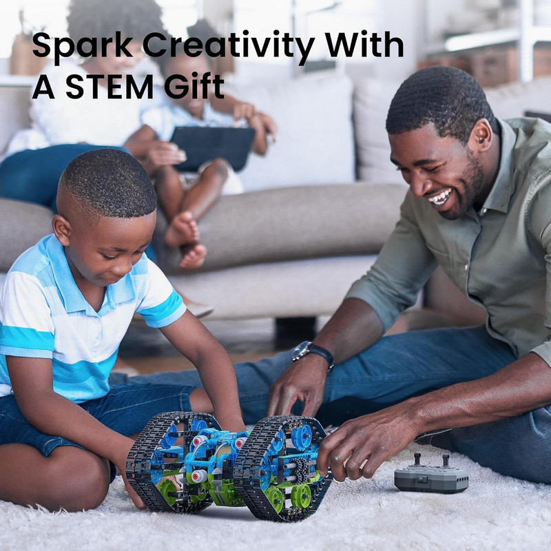 Robot Car Building Kit with Remote Control STEM Gifts for Boys Ages 8-14, Techni gallery