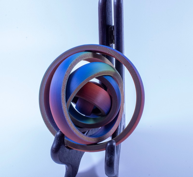 7 Ring Gyro Fidget Spn EDC, ADHD Focus Stress Anxiety Relief Toy for Kids Adults