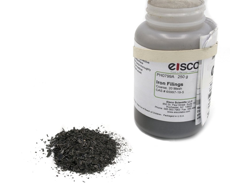 250g Coarse Iron Filings, 20 Mesh, Iron Shavings, Science, Magnets, Powder gallery
