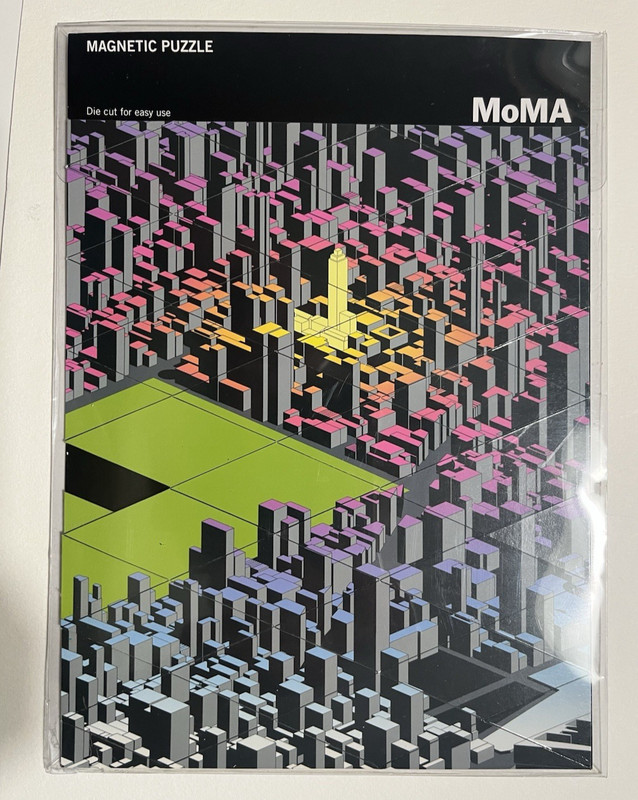 2006 Y2K Magnetic Refrigerator Puzzle MOMA Museum – 8.5″ x 7″ – Kit Grover