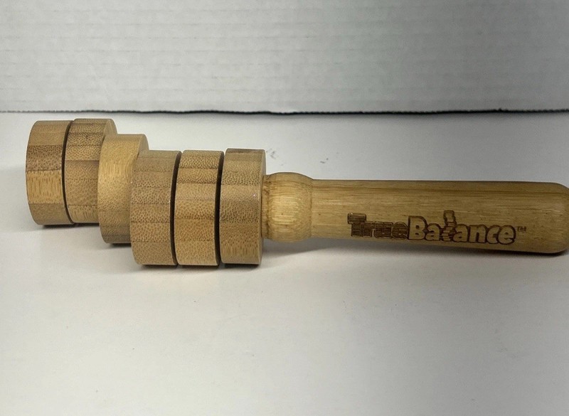 TRUE BALANCE HANDHELD WOODEN BALANCING TOY STEM COORDINATION DISCS MOTOR SKILLS