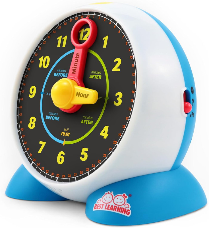 Learning Clock – Educational Talking Learn to Tell Time Teaching Toy with Qui…