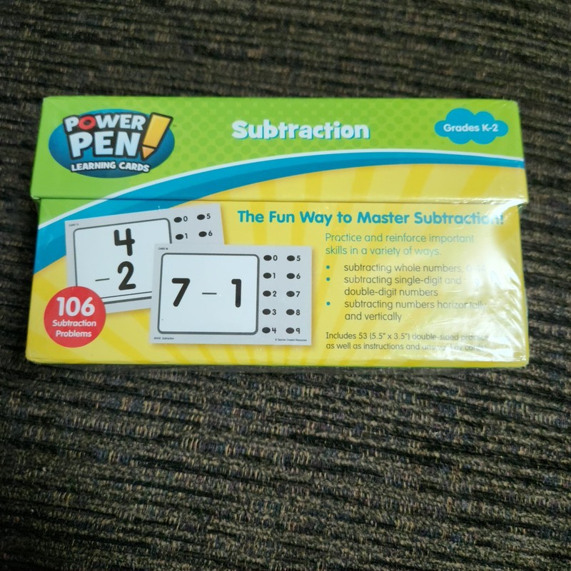 Teacher Created Resources Power Pen Learning Cards: Subtraction for Grades K-2 gallery
