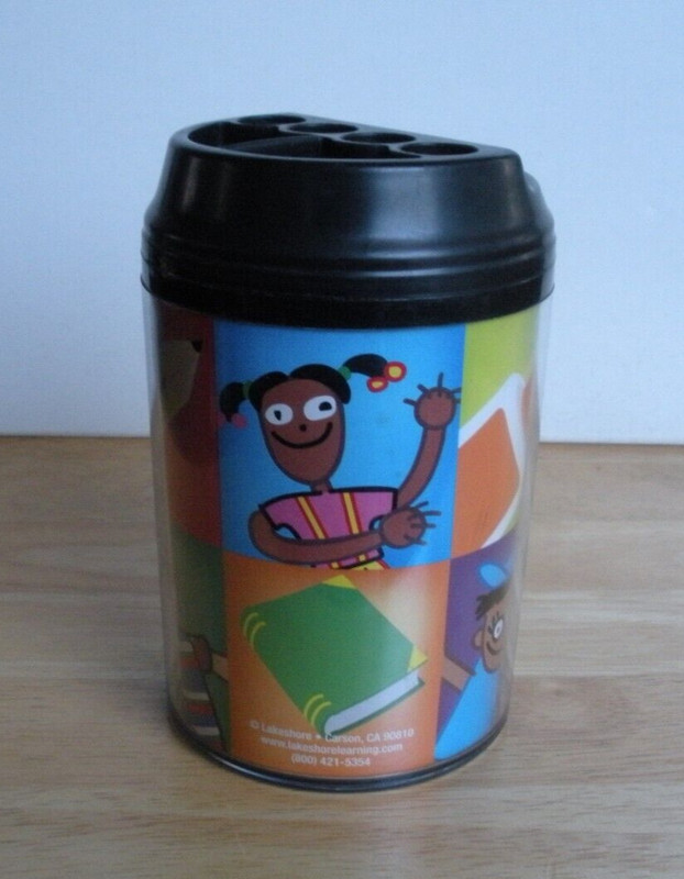Lakeshore Learning Teacher's Pencil Cup 5 1/2" X 3" & 2 Piece Magnetic Note Set gallery