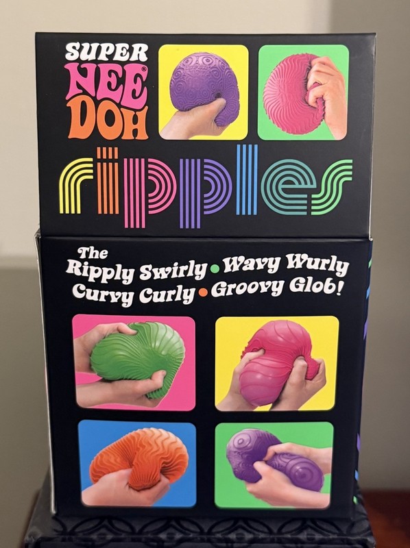 New Authentic Schylling Super NeeDoh Ripples Purple Squeeze Toy! gallery