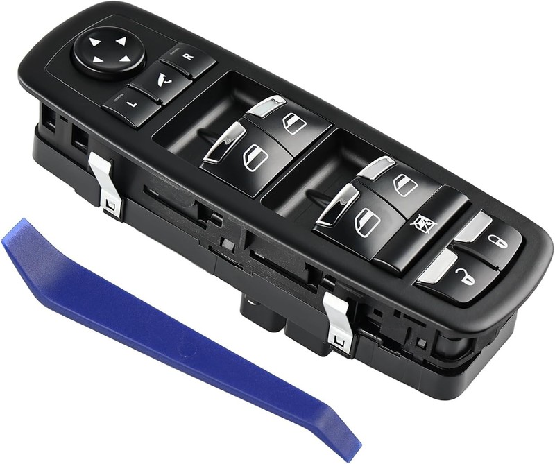Front Door Window Switch Compatible Maserati Ghibli 3.0L V6 2014-2018 Black