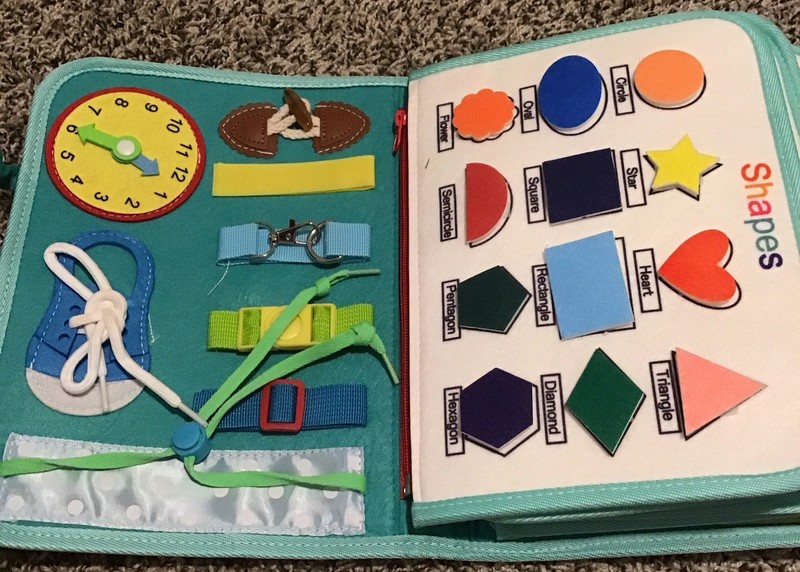 Busy Board Activity Sensory Book for Toddlers Montessori Early Learning NEW gallery