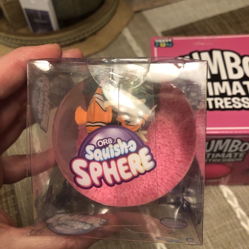 Viral ORB Squish-O-Sphere & Crazy Fun Jumbo Ultimate De-Stressor Ball HTF gallery