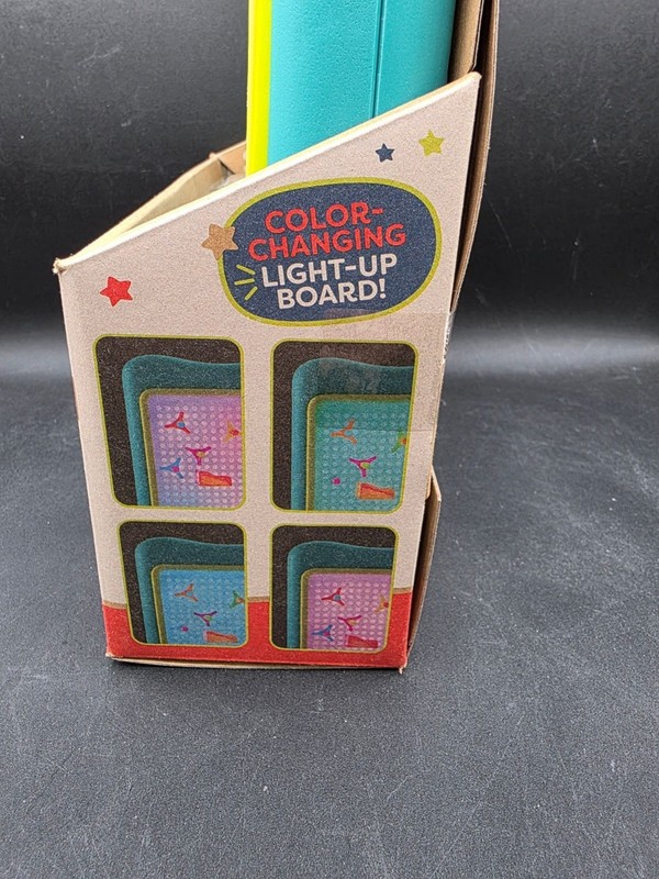 B. Toys 180-Piece Color-Changing Light-Up Board With Peg & Marble Run Set gallery