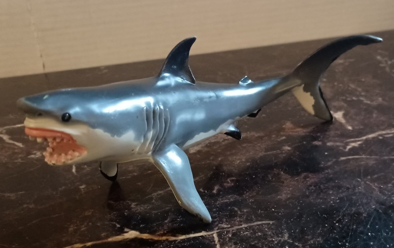 Vintage 1991 Monterey Bay Aquarium Safari Ltd Large Hard Plastic Shark