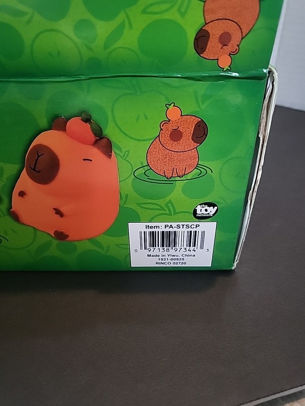 The Toy Network Squish Stretchy Sand Capybara NIB ORANGE gallery