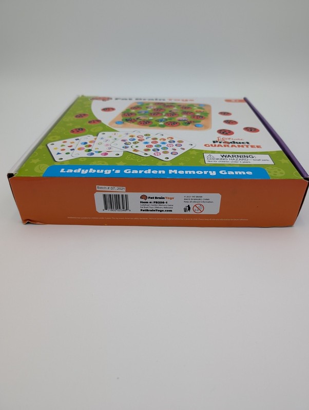 Fat Brain Toys- Ladybug’s Garden Memory Game - Wooden gallery