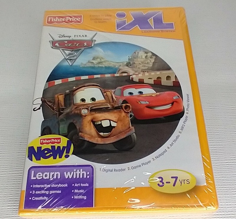 Fisher Price Pixar Cars 2 IXL Learning System Software 3-7yrs New