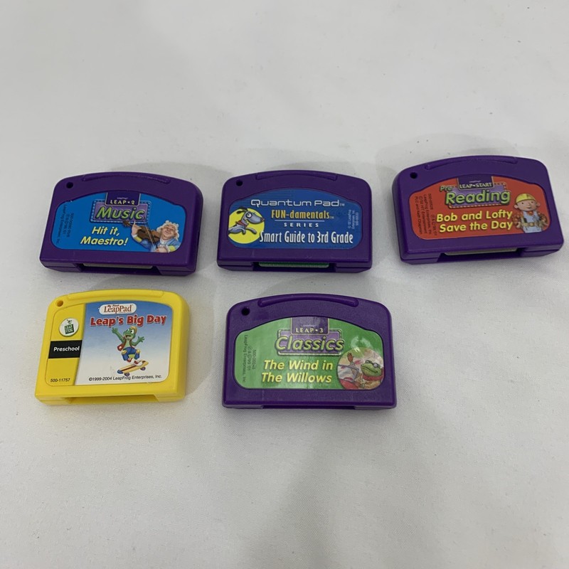 Leap Pad Cartridges No Books – Pre Reading, Music, Classics, Fun-damentals