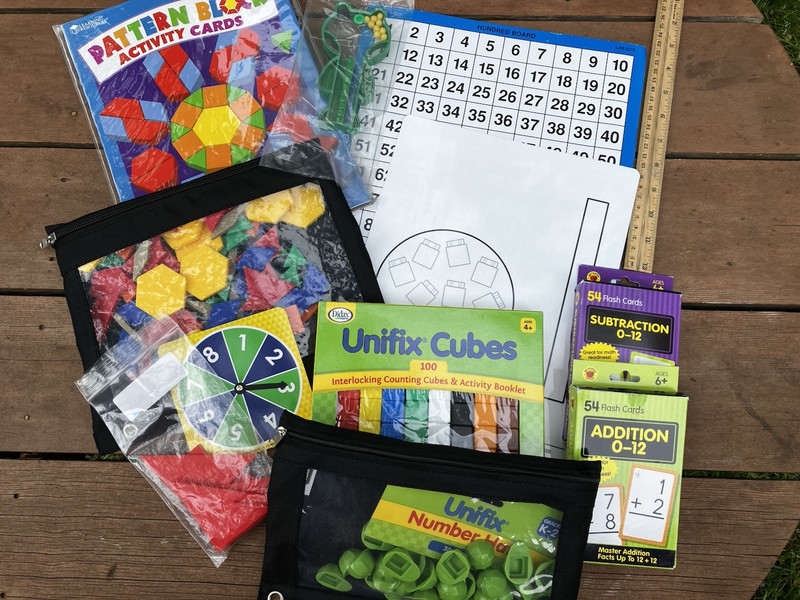 Homeschool Math Manipulatives Learning Resources Didax Assortment Saxon K-3