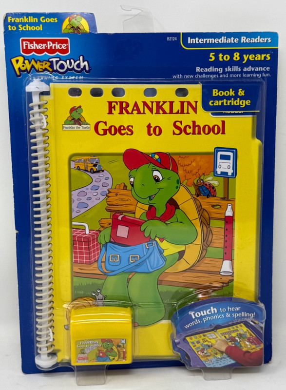 Fisher Price FRANKLIN Franklin Goes to School POWERTOUCH Learning Books Sealed