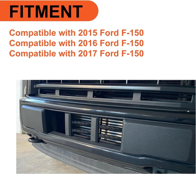 ECOTRIC Lower Grille Compatible With 2015-2017 Ford F-150 F150 Front Bumper Lowe gallery