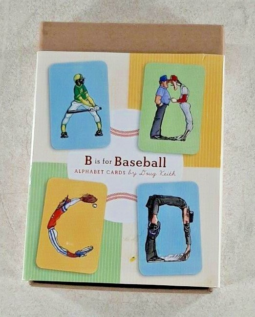 Alphabet Flash Cards By Dough Keith B is for Baseball