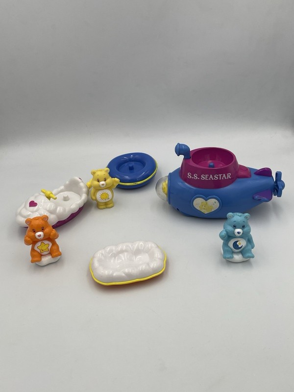 2003 Care Bears Toys Jet-Ski Adventure – Funshine+ SS Seastar Submarine CB