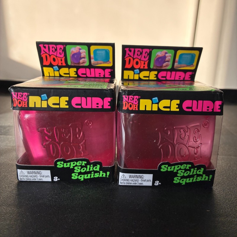 NeeDoh Schylling Bundle Lot 11 Nice Cube, Groovy, Twirl Mini Squishy Fidget New gallery