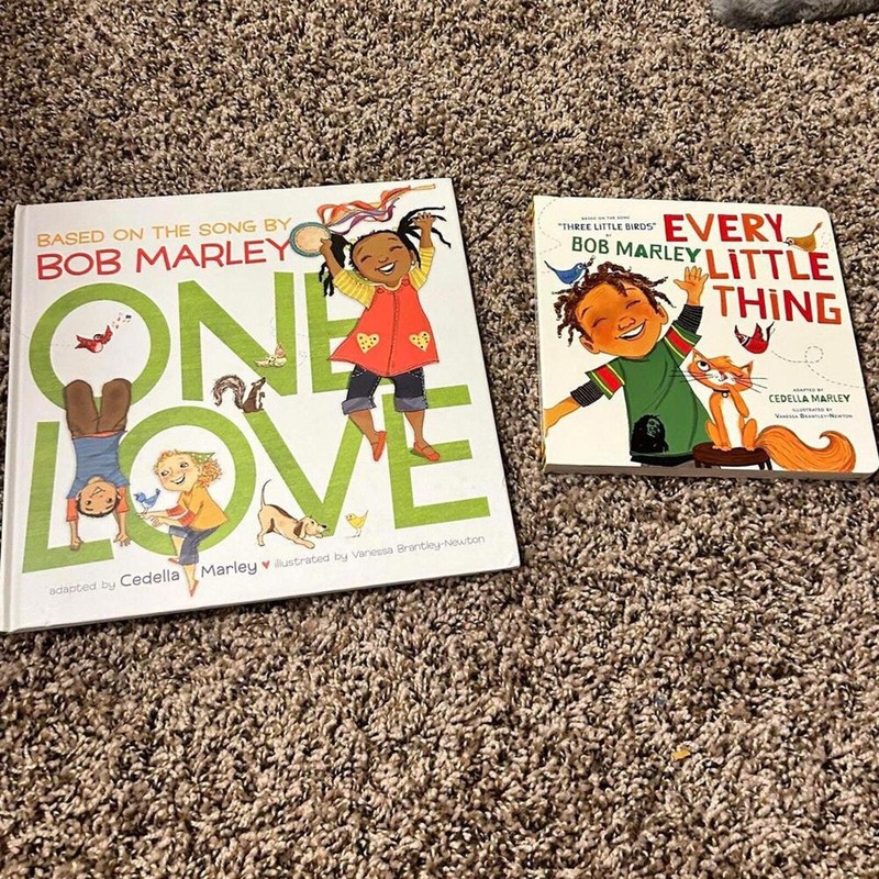 Two Bob Marley Themed Books One Love & Every Little Thing
