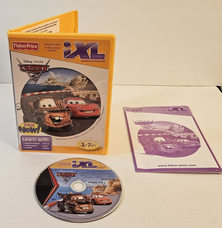 Fisher Price iXL Learning System Software – Cars 2 3-7 Years Disney Pixar Game