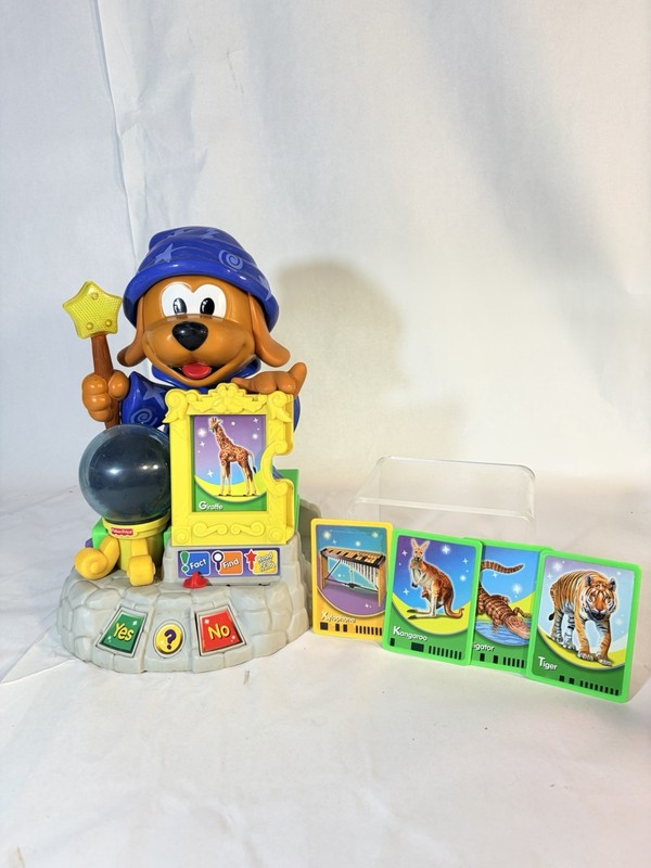 2006 Fisher Price QUIZARD THE LEARNING MAGIC WIZARD + 5 Cards Sounds And Lights