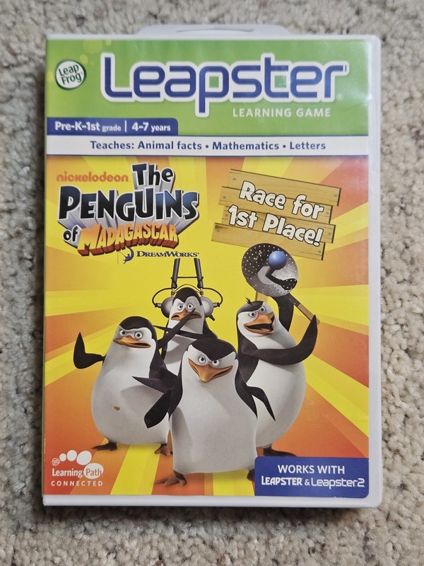 Leapfrog Leapster The Penguins of Madagascar Learning Game Cartridge Age 4-7