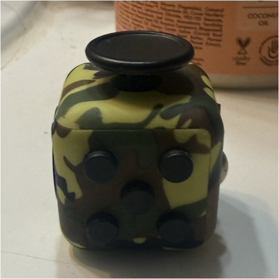 Camouflage Fidget Cube Tactile Sensory Toy for Ages 8-11, 12-16, 17 Years & Up