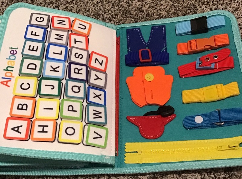 Busy Board Activity Sensory Book for Toddlers Montessori Early Learning NEW gallery