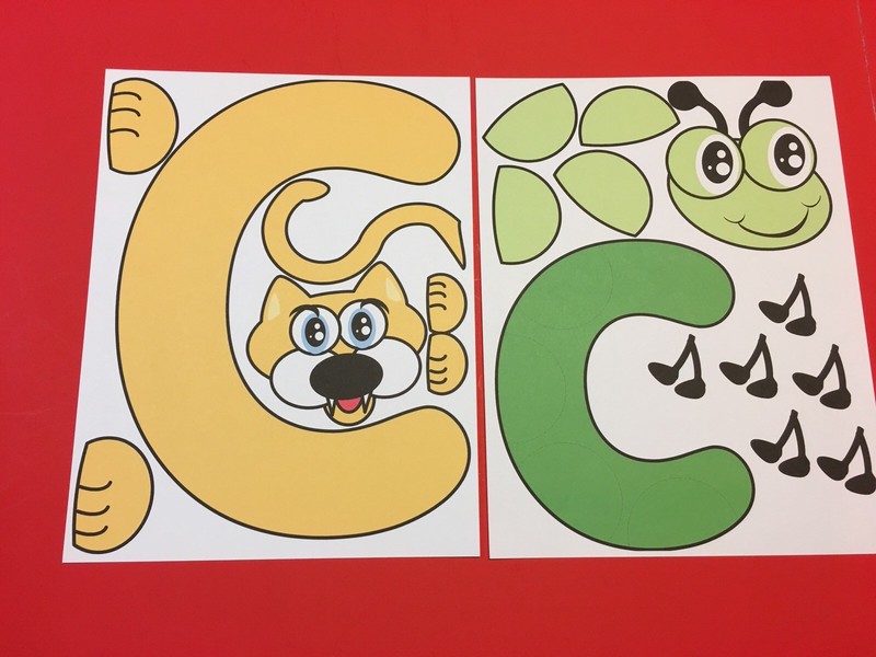 Cc- Alphabet Art (Set of 20) – Art Activities For Classroom – Paper Craft Art