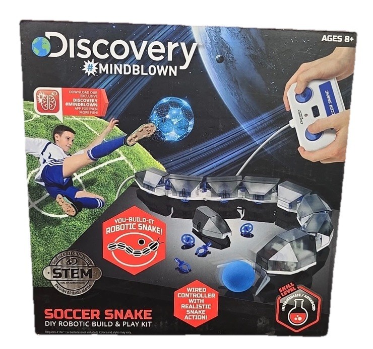 Discovery Mindblown Soccer Snake DIY Robotic Build and Play Kit New