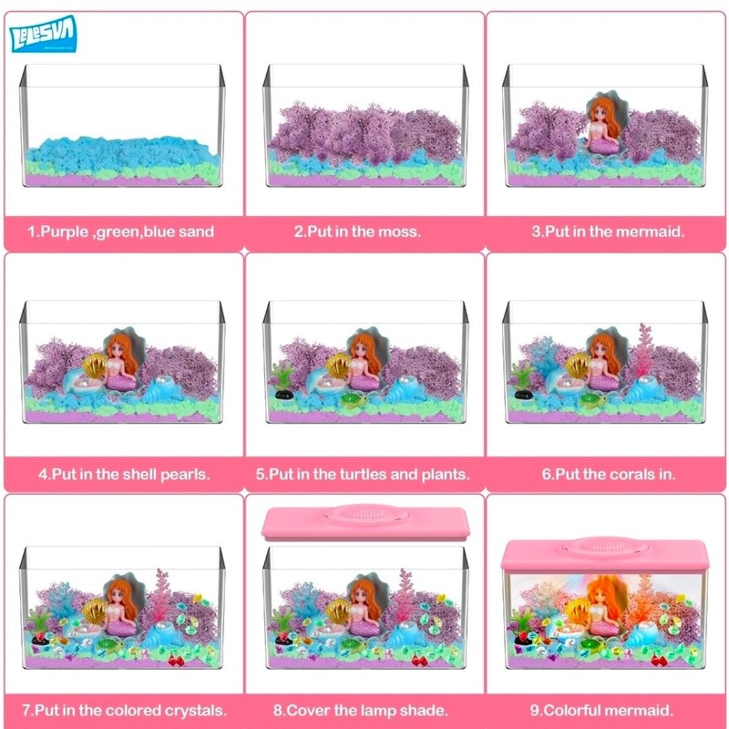 NIB Kids Mermaid Terrarium Stem Science Educational Kit gallery