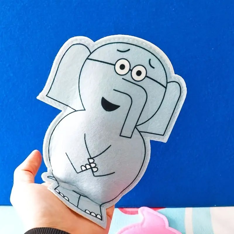 Piggie and Elephant Felt Puppets Story Set Educational Flannel Board Toy gallery